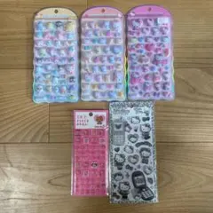 キティ コットンパフィ タイルシール 平成はっぴーふぉん