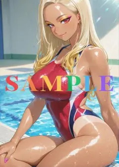 AIイラスト かわいい 美女 A4ポスター 高光沢 BEK1002