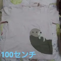 ラッコ Tシャツ ピンク　無印良品　100センチ