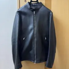 羊革 BEAUTY&YOUTH シングルライダース ブラック XL