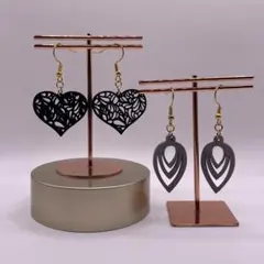 2点セット♡ウッドピアス