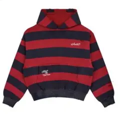 Protocol Index STRIPE POLO HOODIE / RED - メルカリ