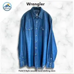 Wrangler ラングラー デニムシャツ XL スナップボタン アメカジ