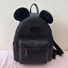 ミッキーマウス耳付きブラックリュック