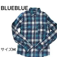 BLUEBLUE チェック柄シャツ Mサイズ　美品のサムネイル