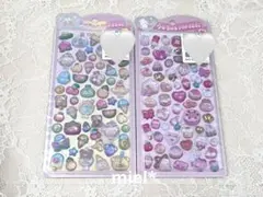 うるちゅるpopシール オリジナル フルーツ うさぎ ハムスター スイーツ