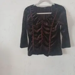 COMME CA ISM ダークブラウン長袖シャツ L