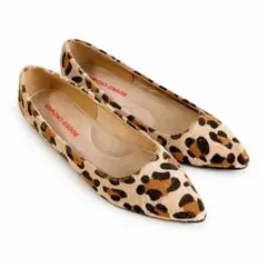 ​【美品・完売品】希少 ロデオクラウンズ レオパード フラットパンプス S