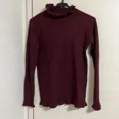 【Alma Design】長袖ニット　バーガンディ