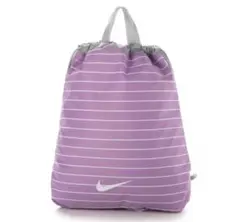 Nike パープル　ナップザック　ドローストリング　ストライプ　新品未使用