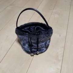 グレー ファー バッグ