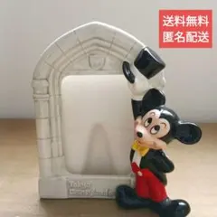 ●希少●東京ディズニーランド ミッキマウス フォトフレーム 【陶器製】