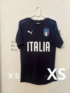 Puma イタリア代表 半袖シャツ ダークブルー　XS