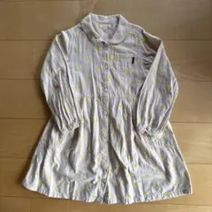 Seraph 130cm 黄色ドットの長袖ワンピース