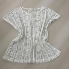 earth music&ecology 総レース チュニック F レース