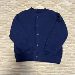 ユニクロ　ネイビー キルティングジャケット 100cm