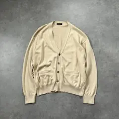 Christian Dior 90sロゴ刺繍ニットカーディガン ベージュ Lのサムネイル