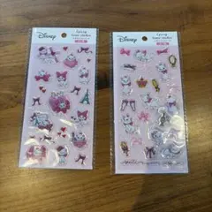 Disney マリーちゃん　シール2セット　　セリア