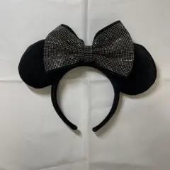 ミニーストーン付きリボン カチューシャ