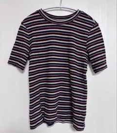 H&M マルチボーダーカットソー　Lサイズ