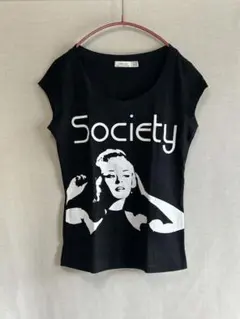 ZARAザラベーシック　人物プリント　カットソー　Tシャツのサムネイル