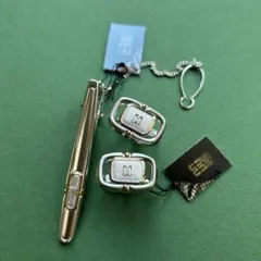新品　DAKS ダックス　カフス　カフリンクス　ネクタイピン　2点