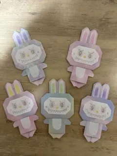 ラブブ風　折り紙（ラブリードリーム柄）