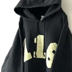 ヘインズ 116 スウェット パーカー XL ブラック 黒 古着