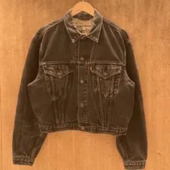 90s EURO Levi's 先染めブラック デニム トラッカージャケット