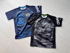 キッズ　Champion②ロゴ迷彩Tシャツ2枚セット　ジャージ　チャンピオン