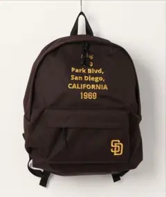美品　MLB CORDURAリュック　San Diego ブラウン