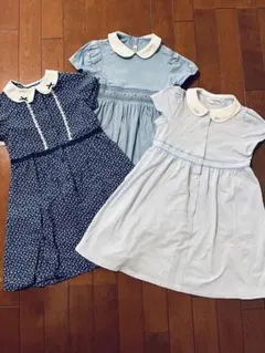 お受験ワンピース 120 3点セット 夏服 まとめ