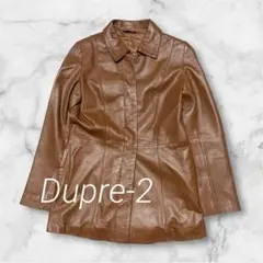 Dupre-2 レディース 羊革レザージャケット 9AR 茶 Y2K 平成レトロ