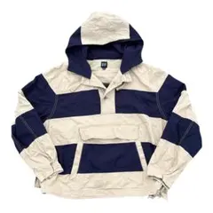 GAP 2way border anorak hoodie shirt