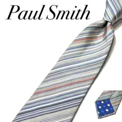 4037 ポールスミス ネクタイ レジメンタル マルチストライプ