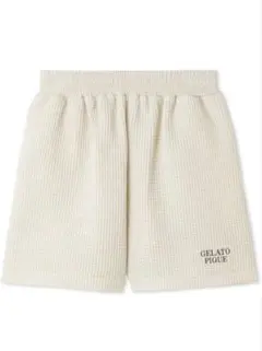 新品未使用 ワッフルショートパンツ レディース アイボリー　ベージュのサムネイル