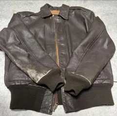 レザージャケット ブラウン