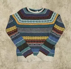 DIVIDED マルチカラーニットセーター s