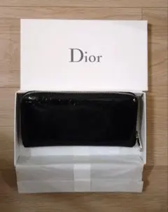 Christian Dior 長財布 エナメルブラックのサムネイル