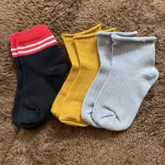 【限定価格】韓国子供服 ベビー保育園児靴下　3足セット　まとめ売り