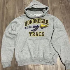 HONONEGAH TRACK グレー パーカー Mサイズ 短丈 古着