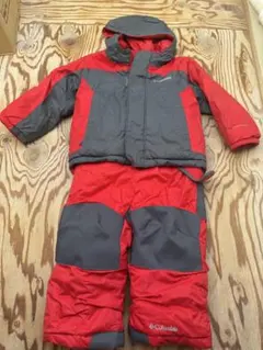 Columbia 子供用スキーウェア 31 赤/グレー