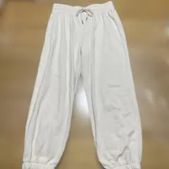 H&M ホワイト ジョガーパンツ M