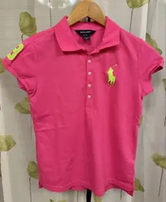 ✨新品未使用✨ラルフローレンポロシャツ ガールズホットピンク XL（16）