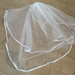 ウェディングベール ホワイト チュール