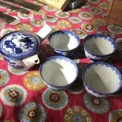 春峰 箸瓶 煎茶道具 茶道具 煎茶道具 京焼 平安春峰作 染付山水文 六角箸瓶（箸立て） - メルカリ