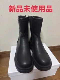 【新品未使用】GRL レザートラックソールミディブーツ[fa003]