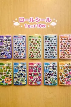 たまごっち 平成はっぴーフォン × ボンボンドロップ柄 キラキラロールシール