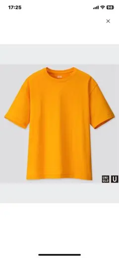 ユニクロ ユニクロユー リラックスフィットクルーネックT イエロー XL 未使用のサムネイル