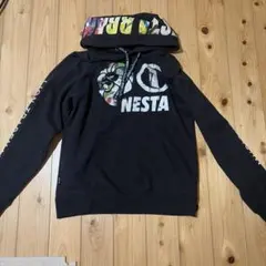 NESTA BRAND パーカー ブラック ロゴプリントのサムネイル